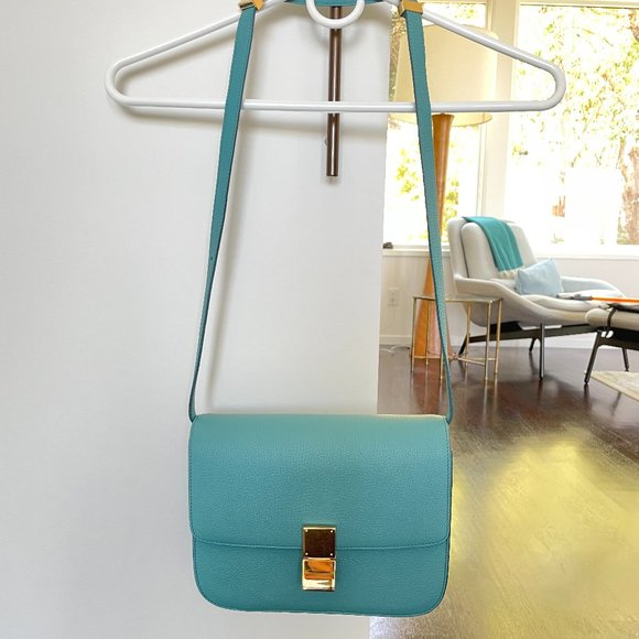 Celine Medium Classic Box in Antarctic Goat - Picture 10 of 16